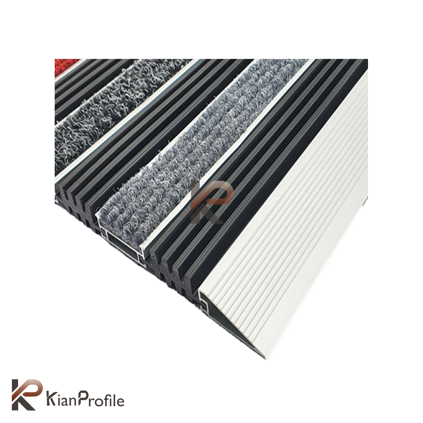 پادری آلومینیومی 1/8 سانتی کد D145 با رویه PVC و موکت