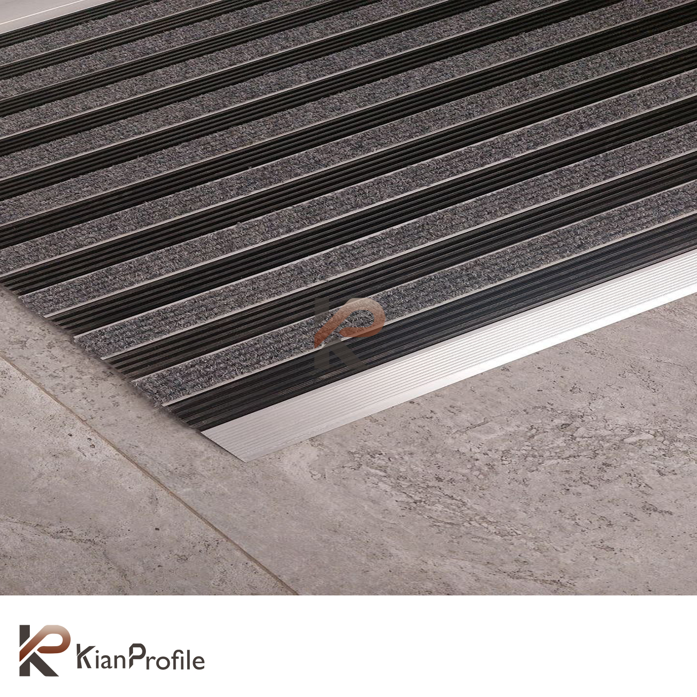 پادری آلومینیومی 1/8 سانتی کد D145 با رویه PVC و موکت