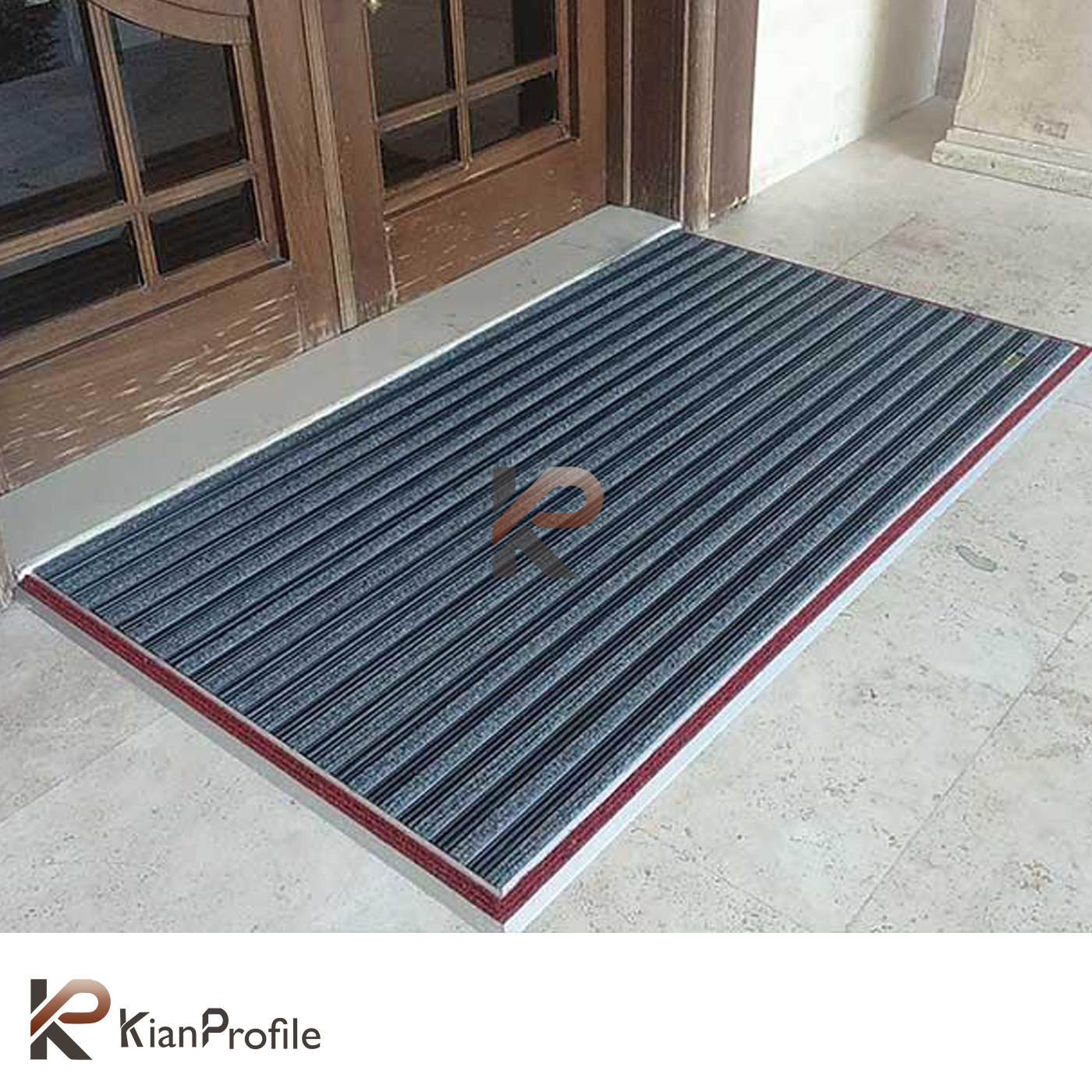 پادری آلومینیومی دو سانتی کد D350 با رویه PVC و موکت