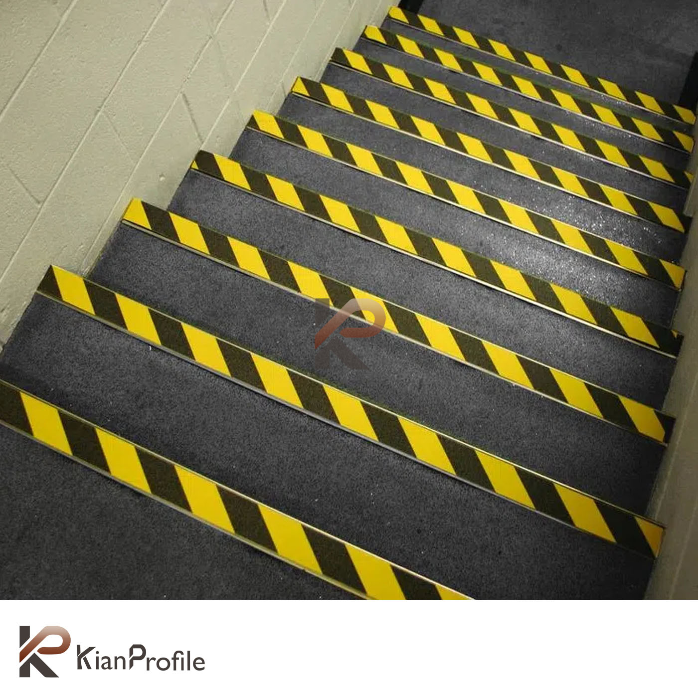 ترمز پله سمباده ای زرد مشکی 5 سانتی کد T9-1