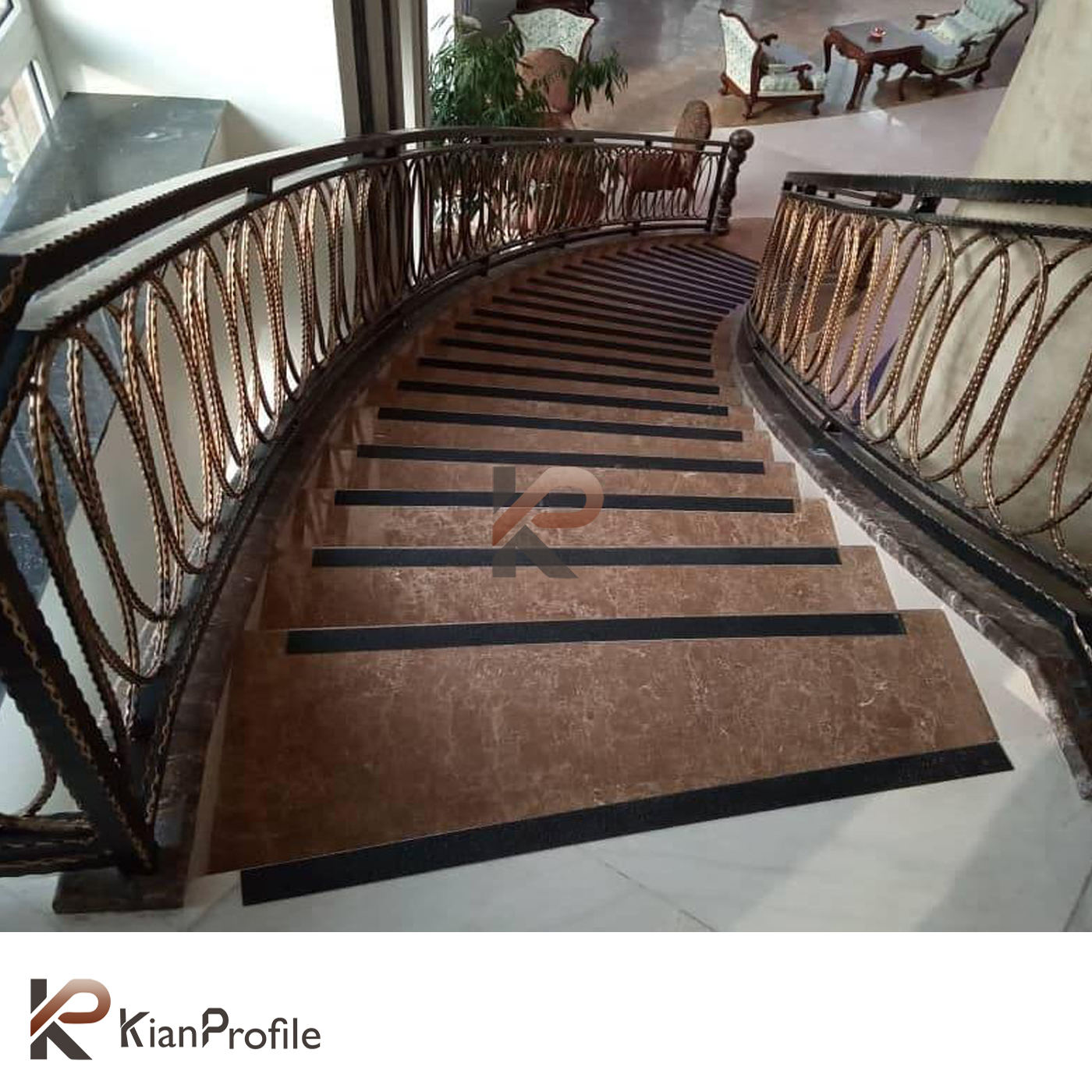 ترمز پله سیلیسی 10 سانتی بدون چسب کد T12-4