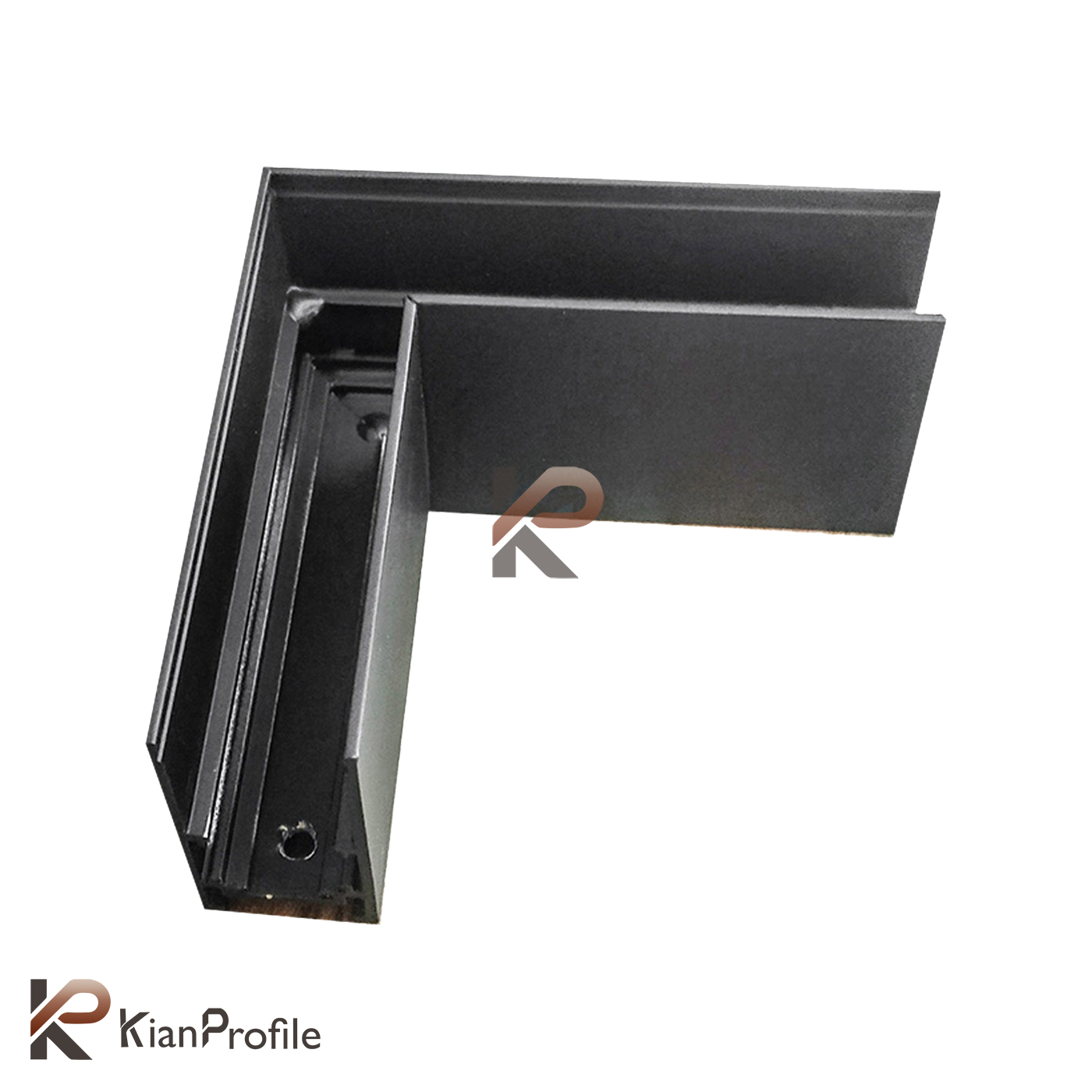 زانویی 90 درجه ریل مگنتی روکار افقی کد M90H