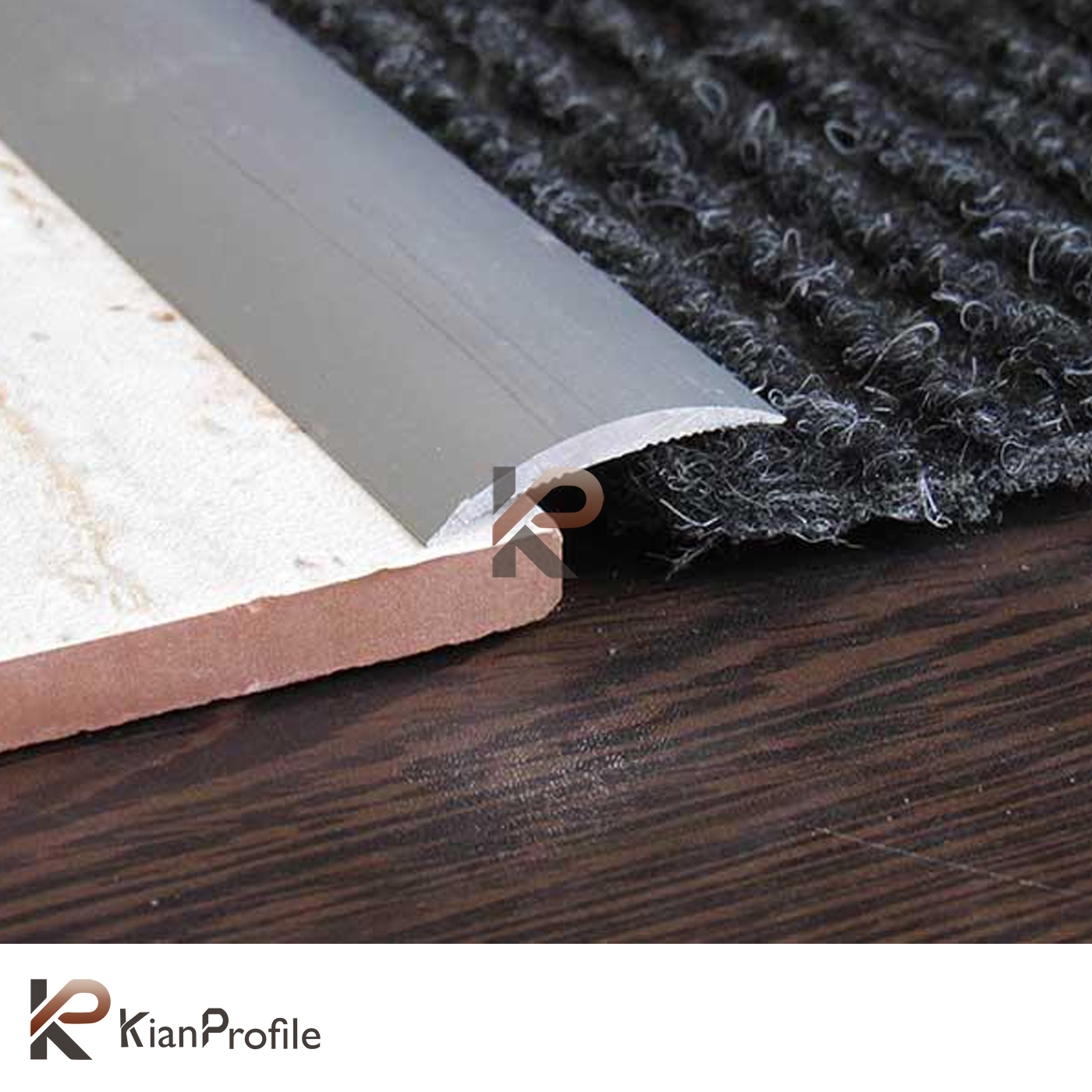 پروفیل آلومینیومی گرده ماهی 3 سانتی کد A1 نقره ای