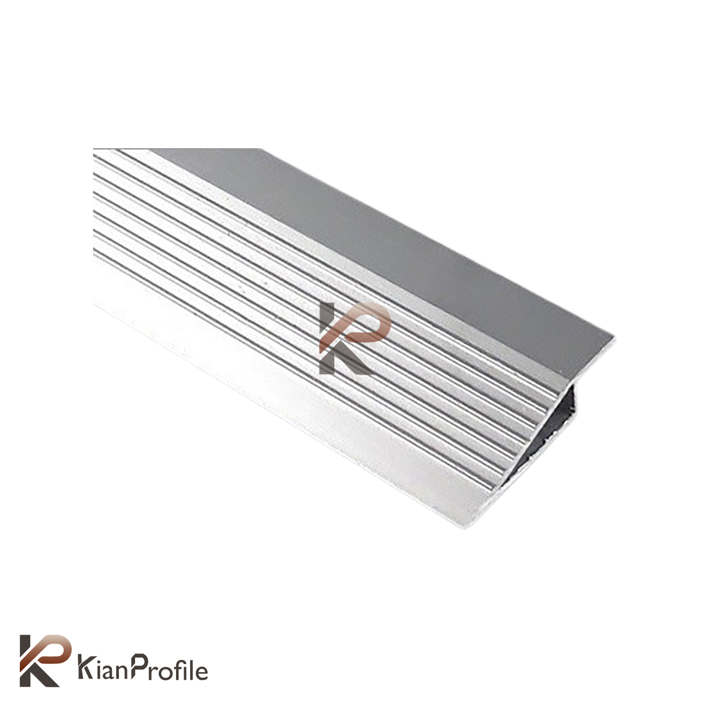 پروفیل آلومینیومی شیبدار مثلثی ارتفاع 8 میل کد A3 نقره ای