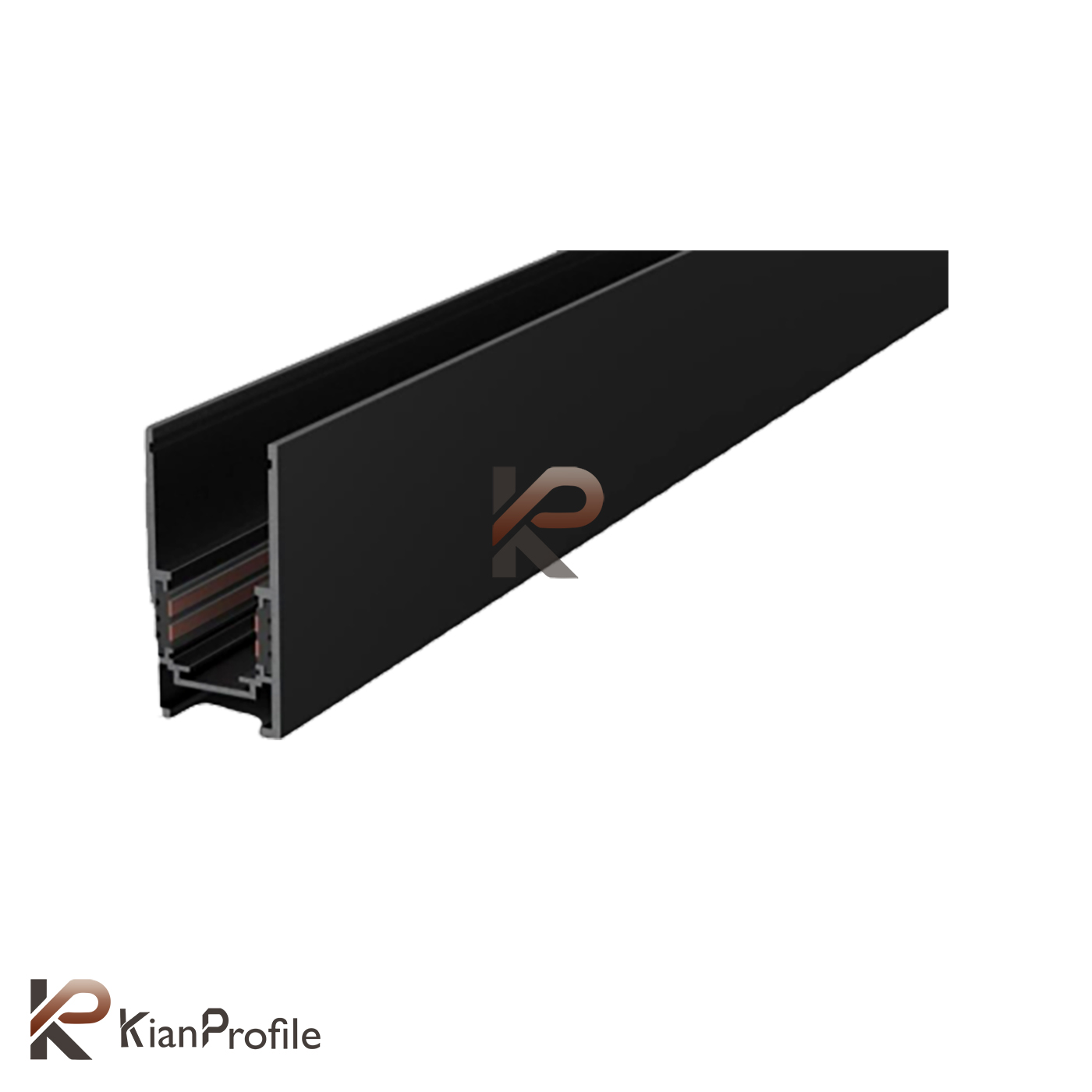 ریل مگنتی آلومینیومی روکار کد M25 مشکی