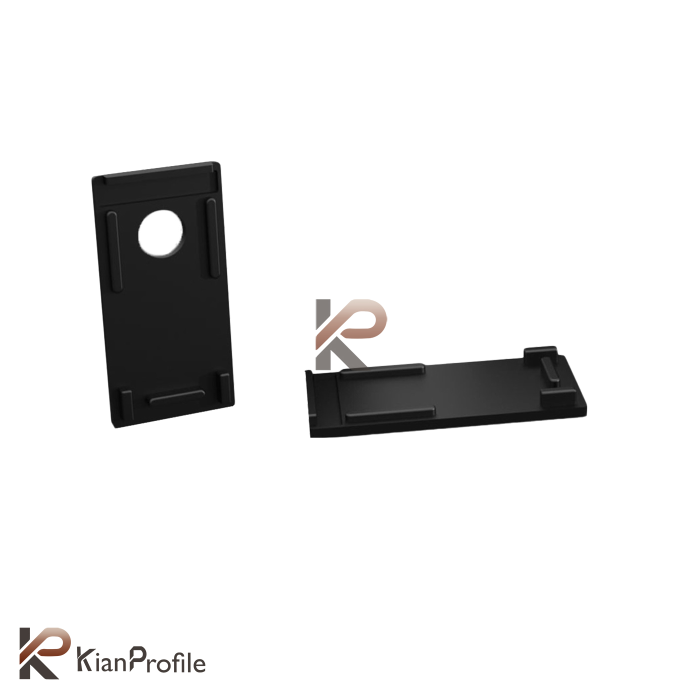 ریل مگنتی آلومینیومی توکار کد MR25 مشکی