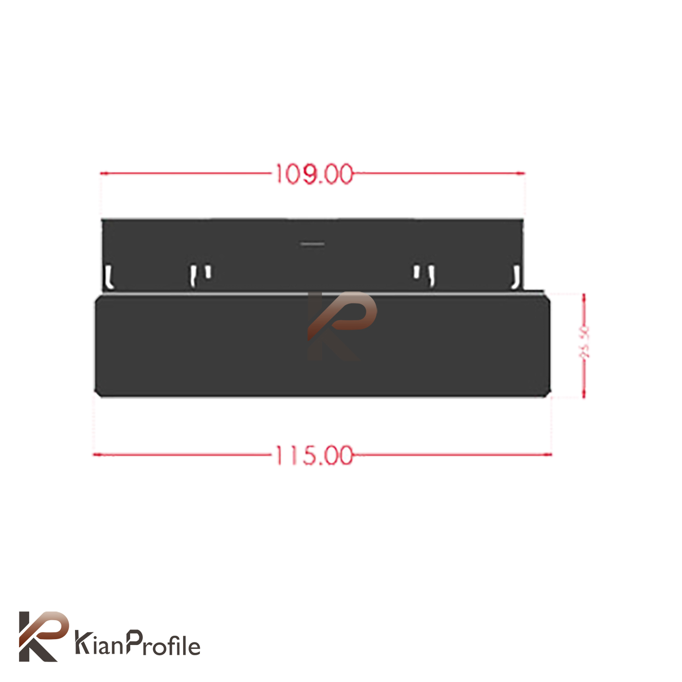 چراغ مگنتی لنزدار 6 وات کد MZ6-3000K