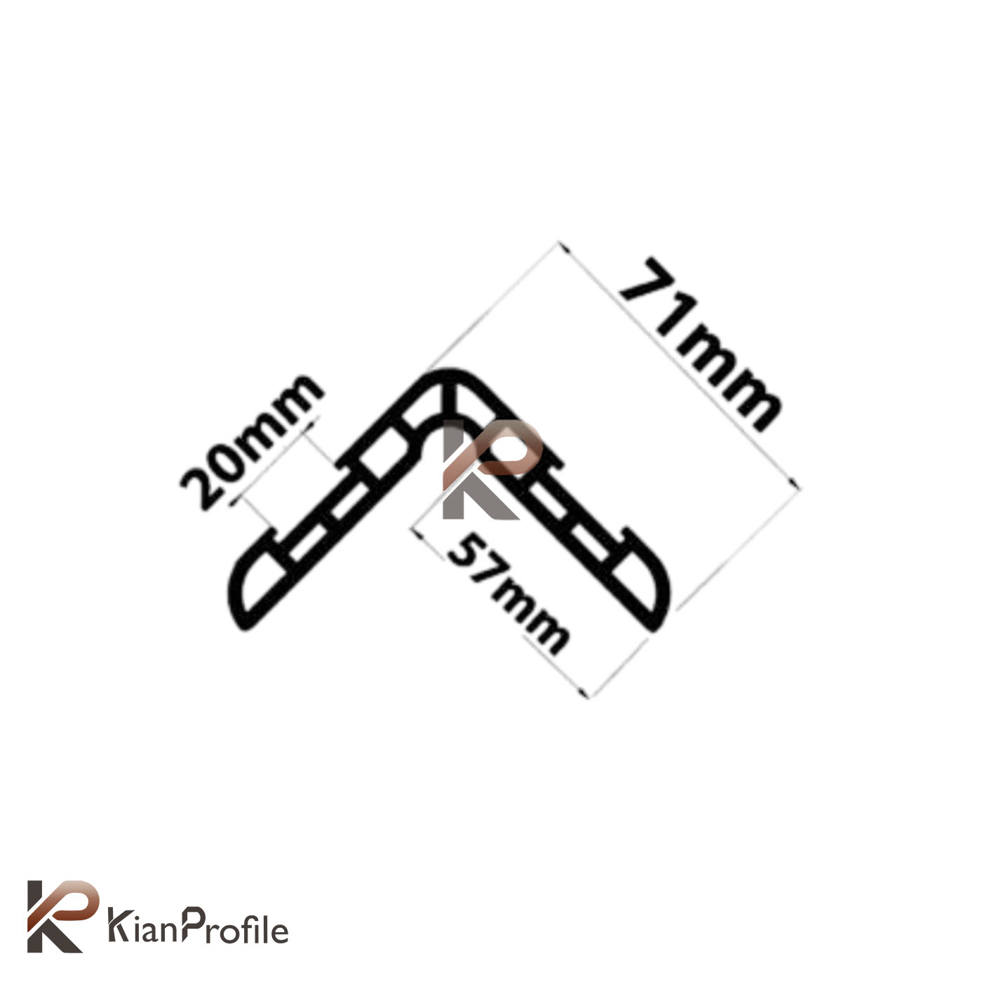 محافظ ستون پی وی سی دو جداره کد G1