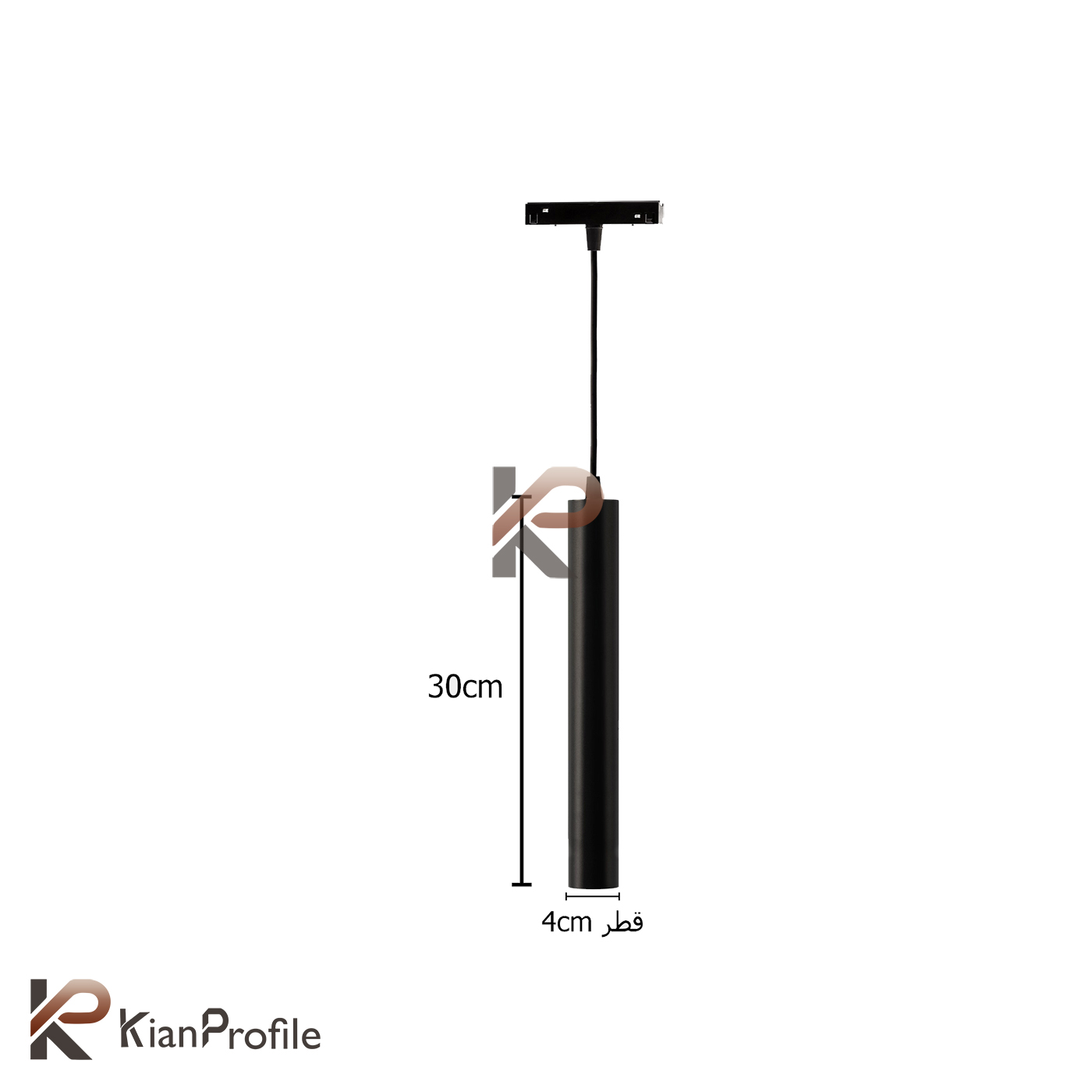 چراغ مگنتی آویز 12 وات کد MCA12-4000K