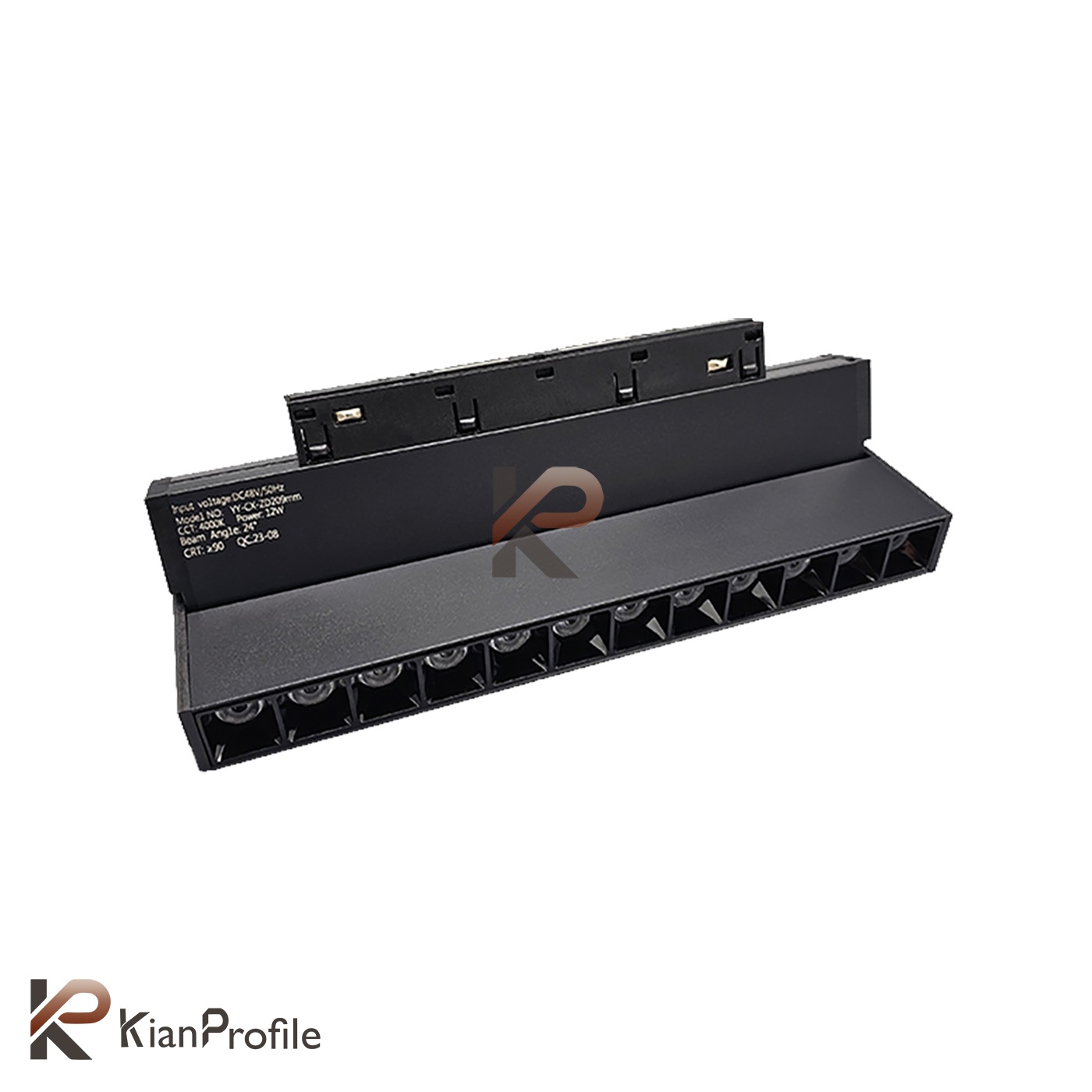 چراغ مگنتی لنزدار کتابی 12 وات کد MZB12-4000K