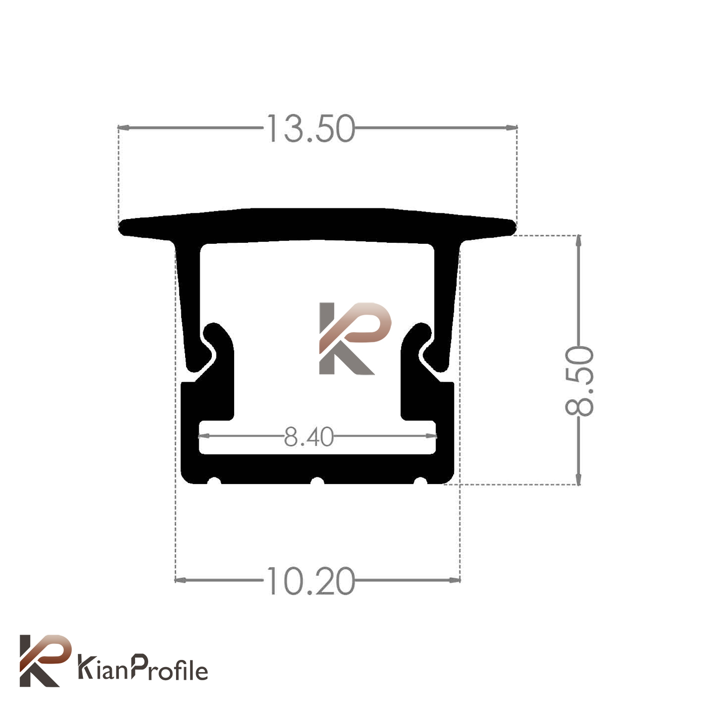 نور خطی کابینتی کد L19 نقره ای