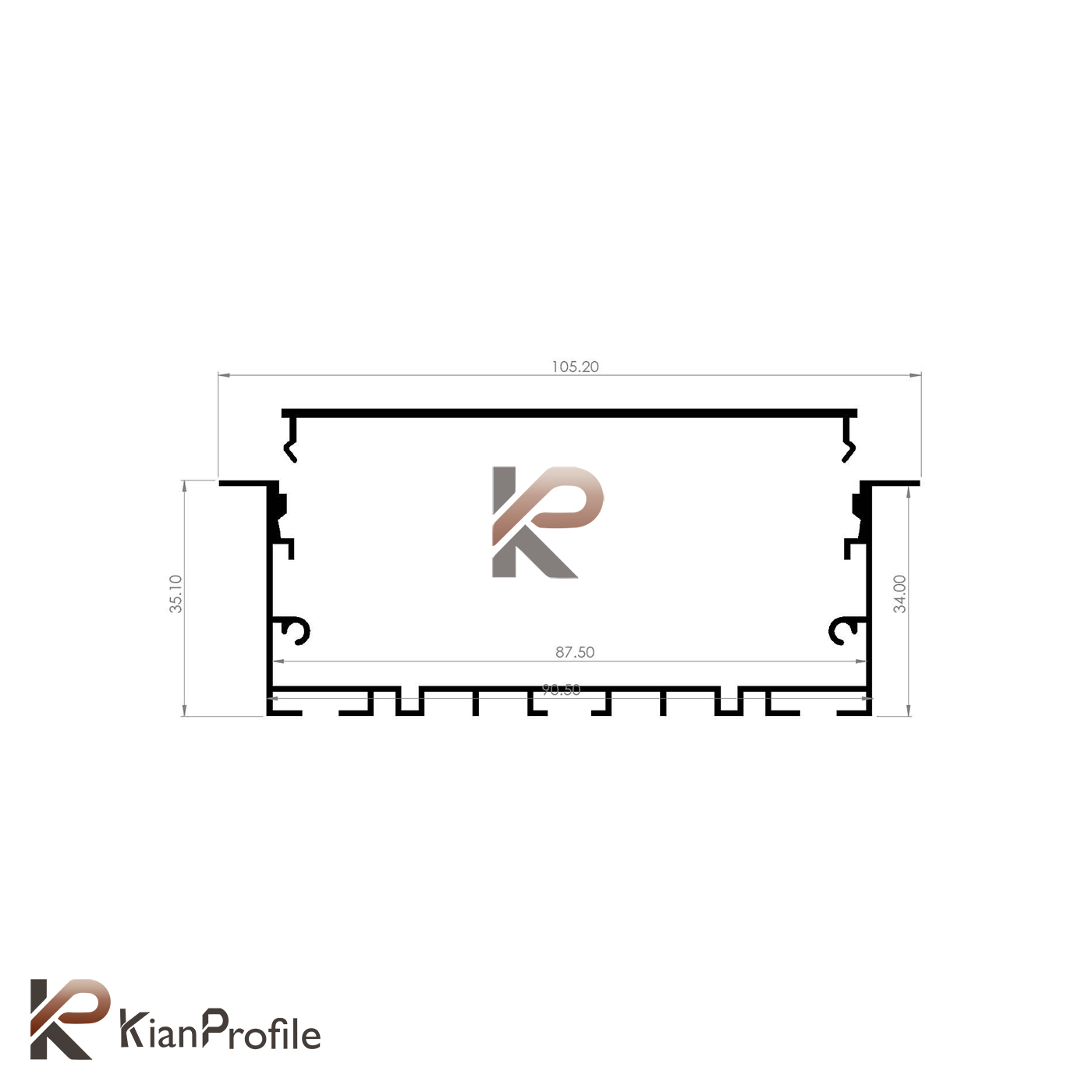 دیفیوزر 86 میل نور خطی کد L10-1