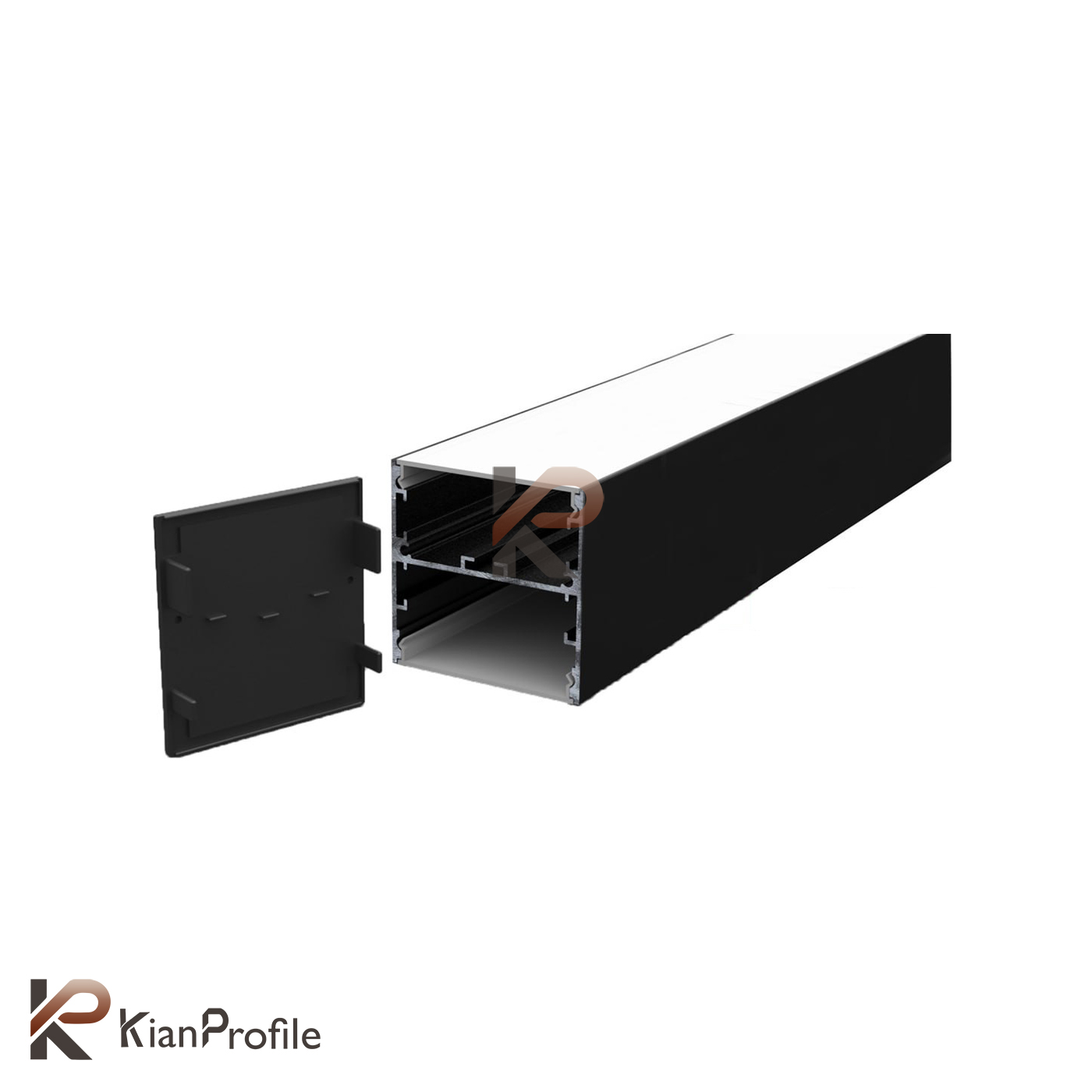 درپوش کناری نور خطی کد EL58B مشکی