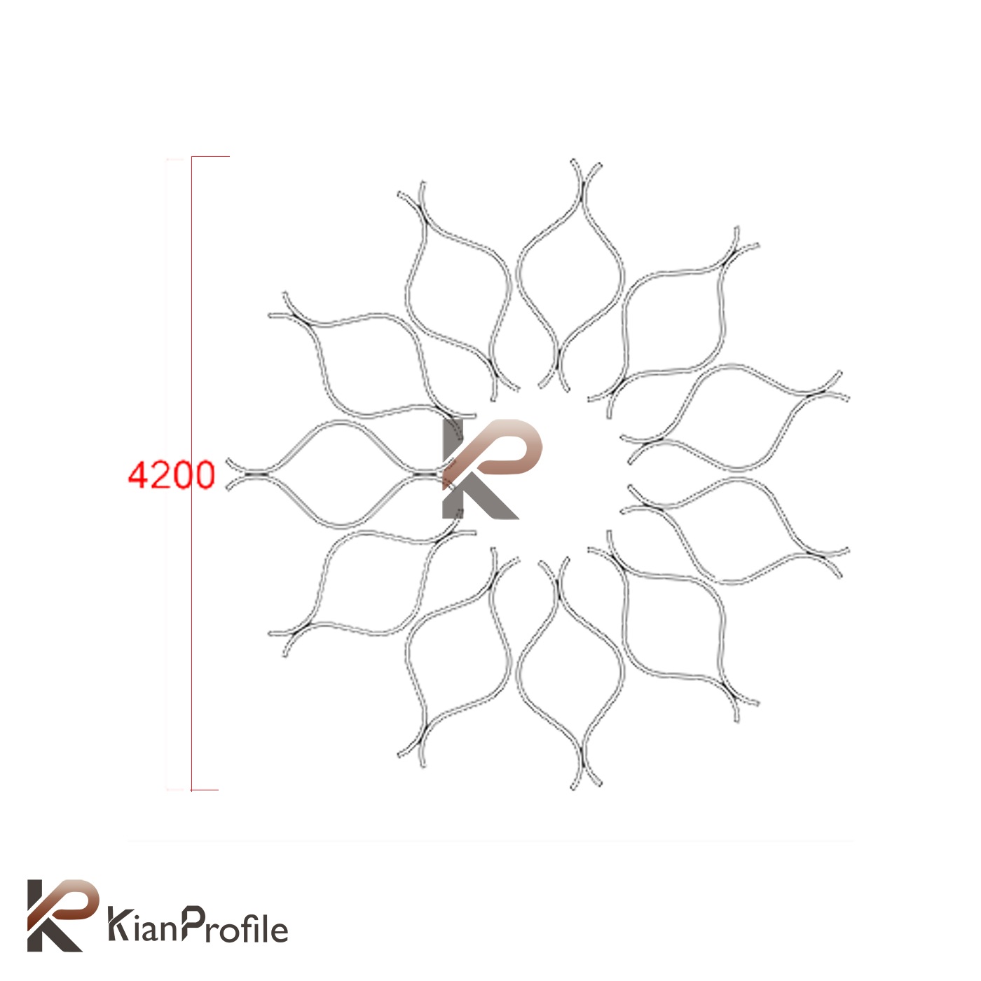 لوستر نور خطی پرشین 1 کد Persian1-3050 (بدون نور)