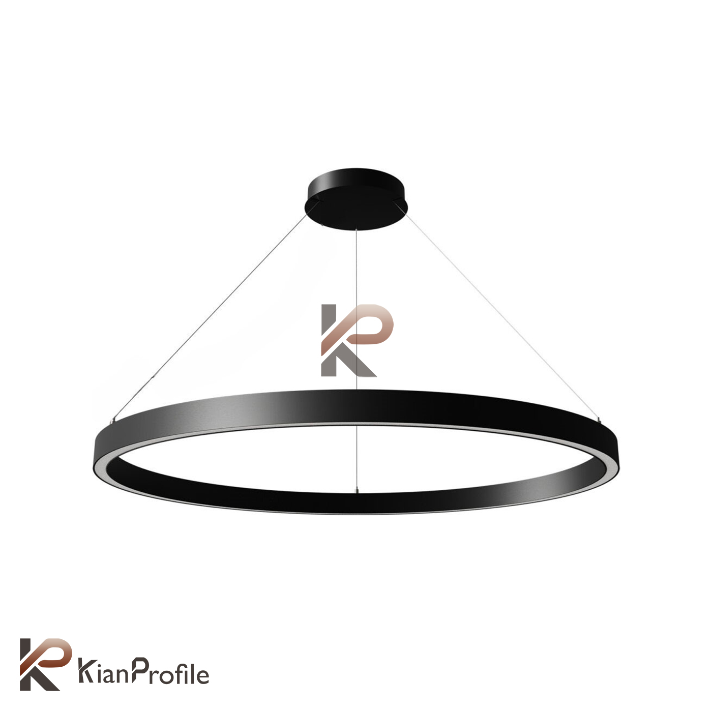 لوستر نور خطی دایره قطر 80 کد LCR-3050-80 (بدون نور)