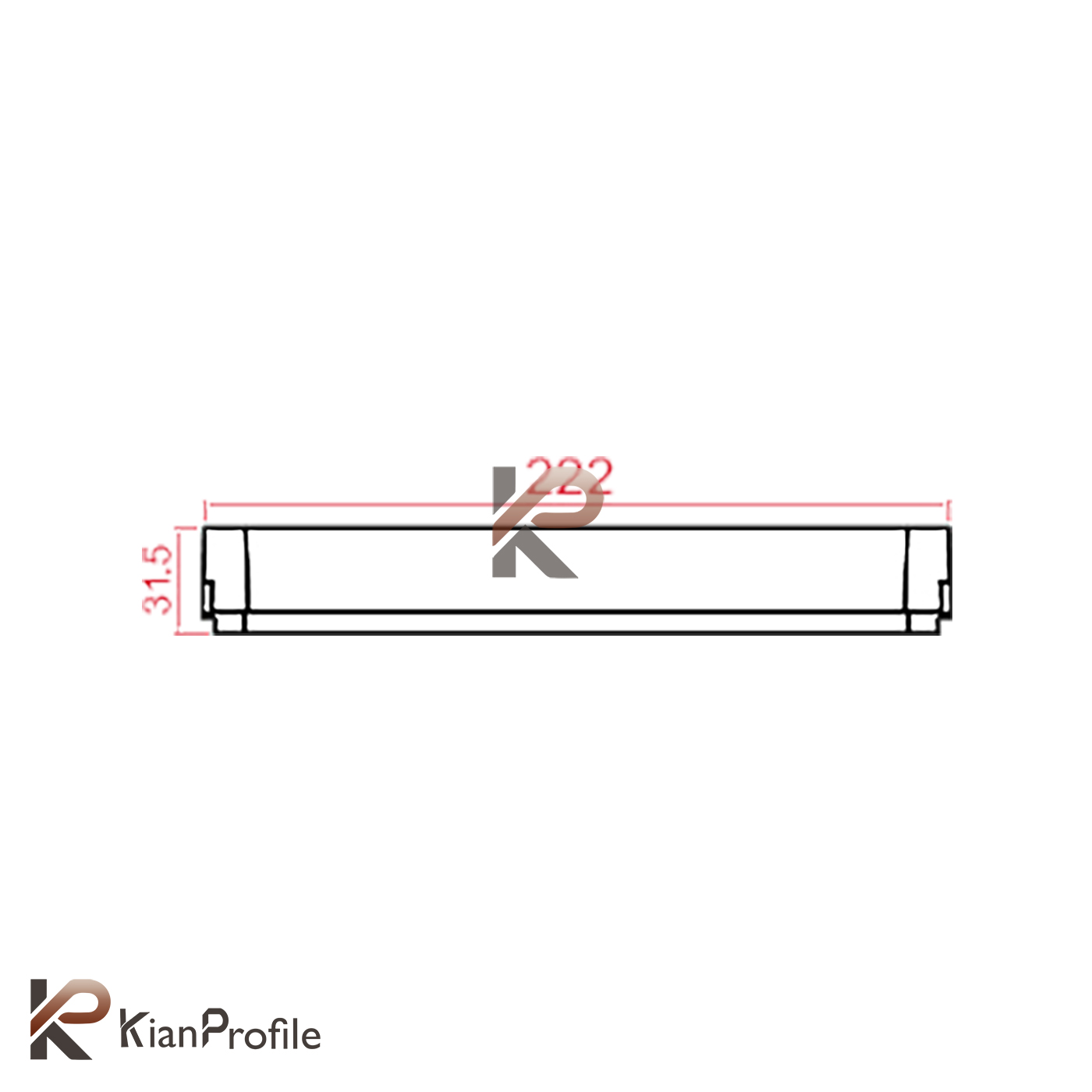 چراغ ترک لایت خطی 12 وات کد ET-D12